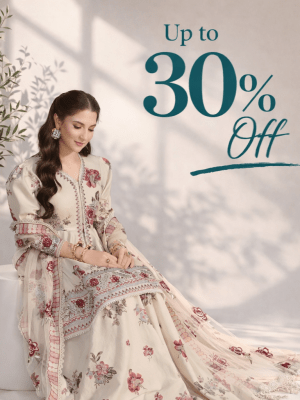 Noor-e-Rose Ivory Anarkali Set